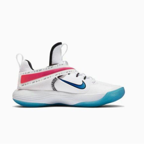 Nike Women's React Hyperset SE Crimson Jae Hot Pink Volleyball Shoes Size 5 - Picture 2 of 16